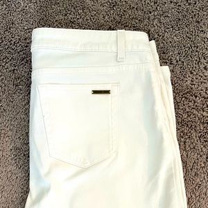 White Michael Kors denim pants - size 10 , like new !